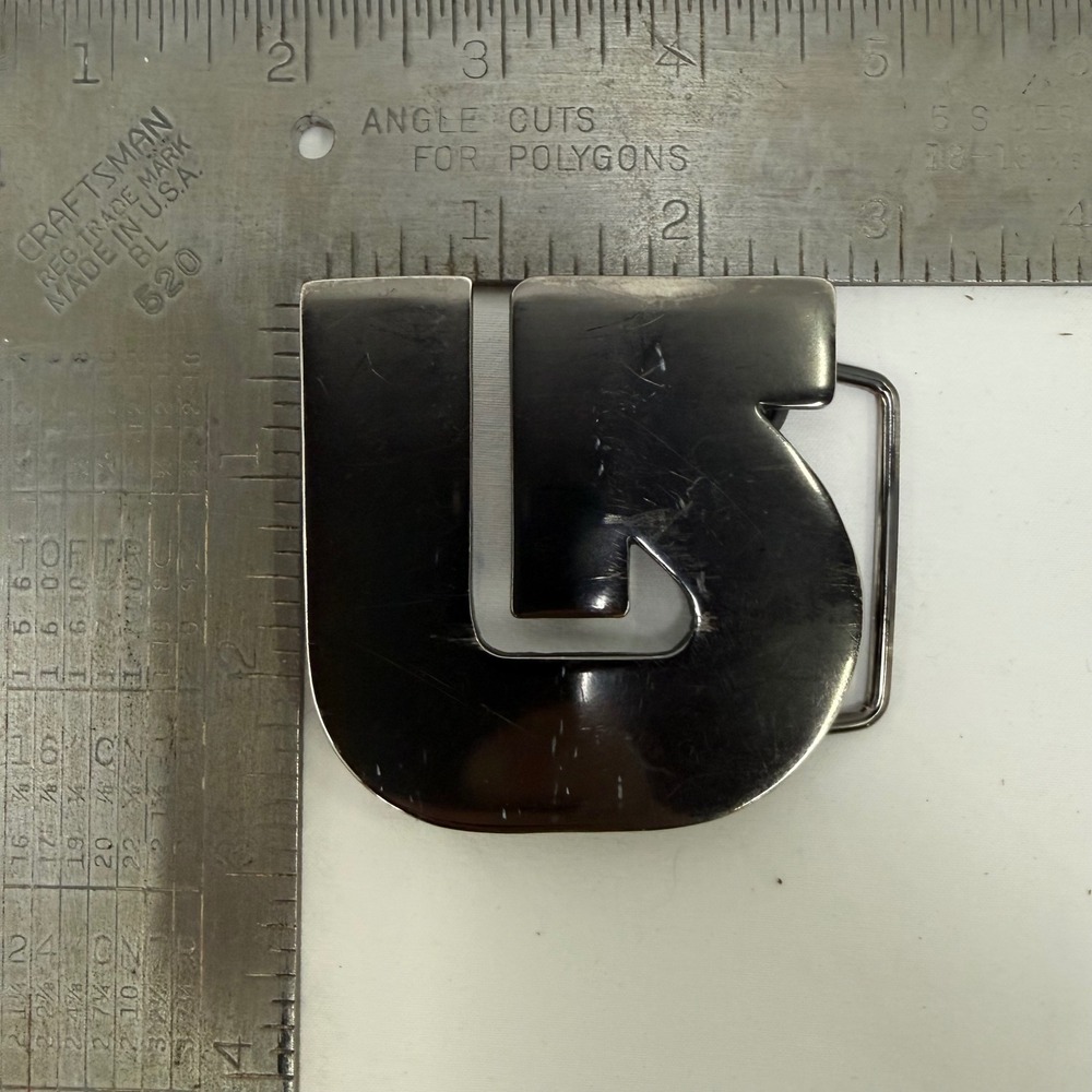 Burton Belt Buckle Mens OS Silver‎ Logo Snowboard Skate Streetwear Metal Vtg